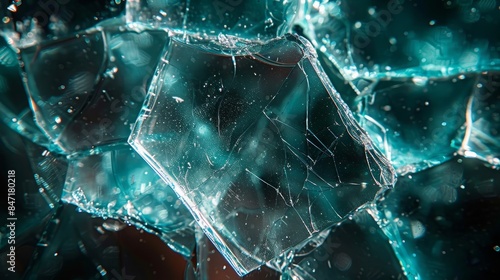 Detailed and sharp shattered glass background perfect for a variety of design projects
