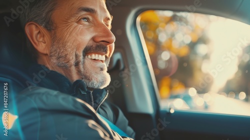 Happy Driver on the Open Road Generative AI