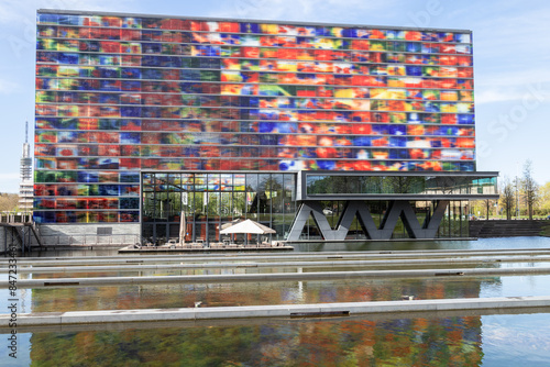 Dutch Media Museum on Media Park in Hilversum in the Netherlands.