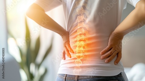 Understanding Lower Back Pain, Illustration of Lumbar Region Discomfort