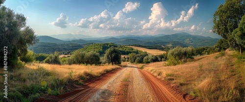 A Wide, Picturesque Panorama Of The Maremma Countryside In Tuscany, HD