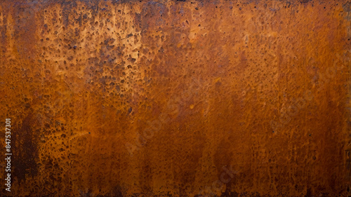 Grunge and rusty orange brown metal or steel texture background, Aged and rusty metal texture with copy space