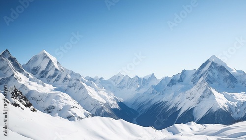 【リアルな風景】壮大な雪山の壁紙