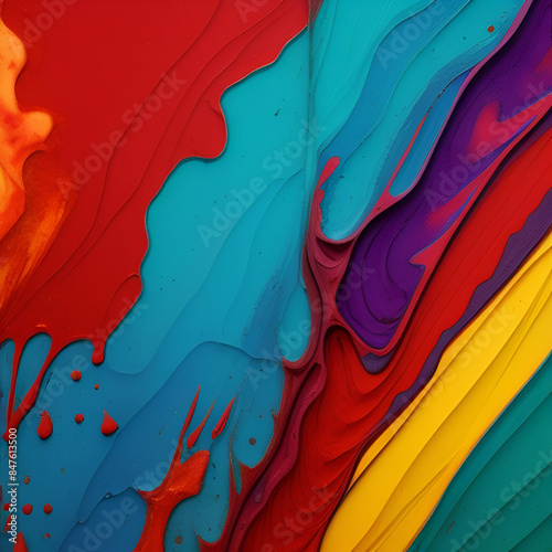 colors merging and melting together