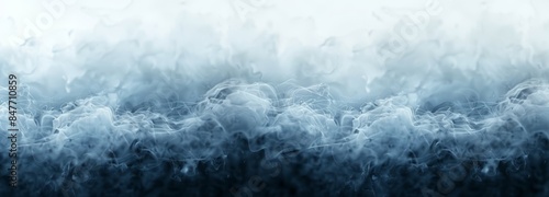 A colorful fog and mist effect for text or space is created using smoke steam isolated on a transparent background.