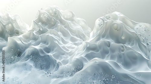 dynamic particles swirling and colliding on a smooth, solid surface.