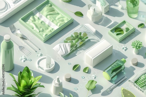 innovative products made from algae made materials. algae-based bioplastics for everyday use.