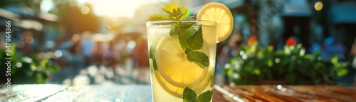 A refreshing glass of limonana