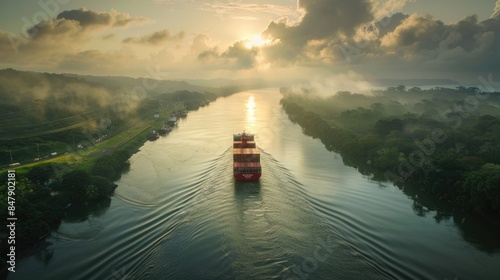 Panama Nature and the Connection with the Atlantic in the Panama Canal