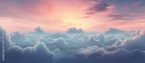 Cloudy evening. Creative banner. Copyspace image