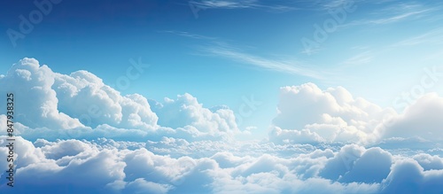 Clouds. Creative banner. Copyspace image