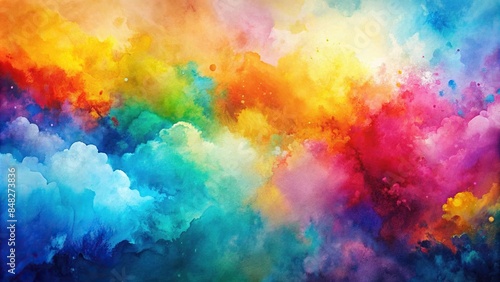 Watercolor abstract background with vibrant colors and blending textures, watercolor, abstract, background, vibrant, colors
