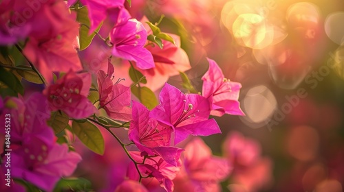 Bougainvillea flowers are nicknamed paper flowers due to their thin paper like texture and their color varies on the plant