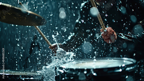 Drummer in the Rain
