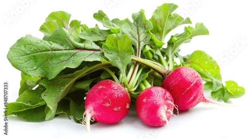 Radish Freshness isolated on a White Background