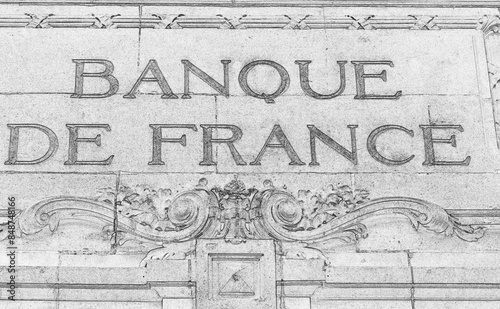 Façade de la banque de France 