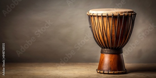 Cultural African drum template with copy space, African, drum, traditional, tribal, music, rhythm, percussion