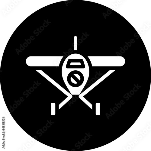 Vector Design Monoplane Icon Style