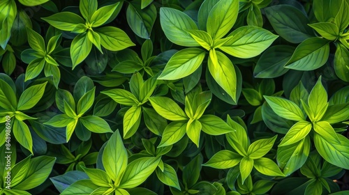 Plants bearing vibrant green foliage