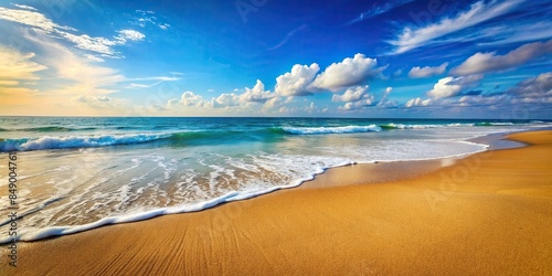 Sandy beach with female legs, ocean waves in background, beach, sand, legs, woman, female, ocean, waves, seascape