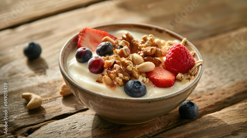 muesli with berries