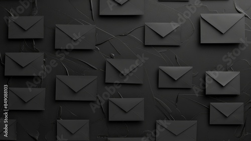 Black background symbolizes email signing