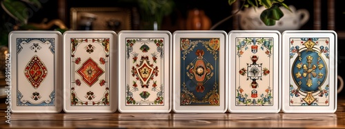 Sleek White Framed Gypsy Cards Elevating the Mystical Allure of Bohemian Divination Rituals