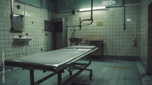 Abandoned Autopsy Room Medical Equipment Decay