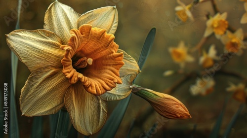 A detailed image of a daffodil flower