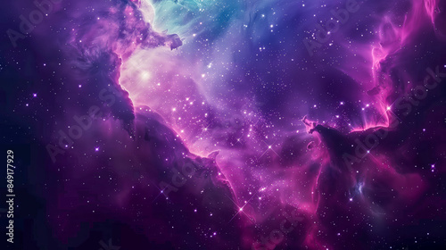 Galaxy background, space illustration