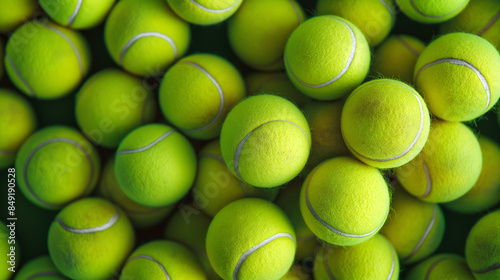 Uma coleção de muitos fundos de bolas de tênis