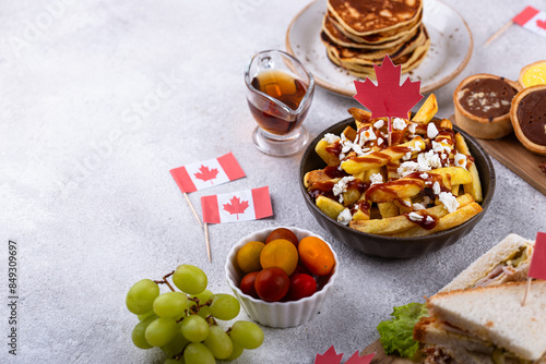 Canada Day traditional food concept.