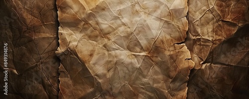 Old parchment texture with aged marks, 4K hyperrealistic photo