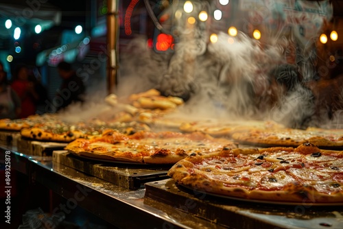 Italian Pizza Stall at Night Market