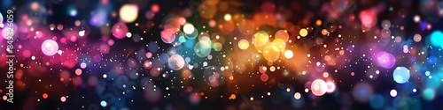 Soft Warm Glowing Backdrop with a Multitude of Sparkles 