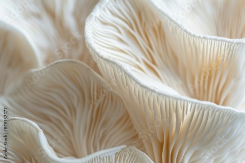 Close up view of a mushroom growing on the forest floor in a natural setting