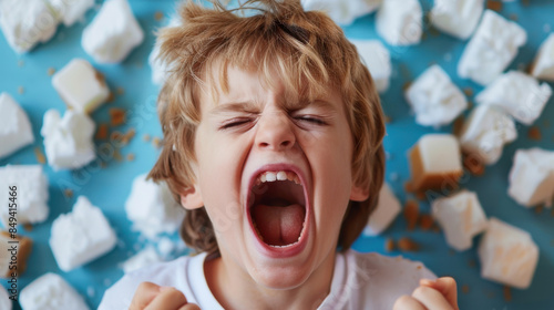 Child unable to control emotions due to sugar addiction