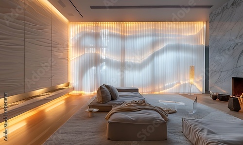 Luminary Haven Enveloping Light Transforms Living Spaces