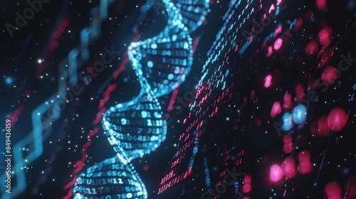 illustration digital of DNA