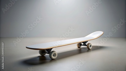 A minimalist skateboard with clean lines and a simple design, skateboard, minimalist, clean, simple, design, skate, street, urban
