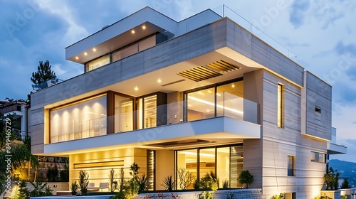 Modern House Exterior Design Pic : Generative AI