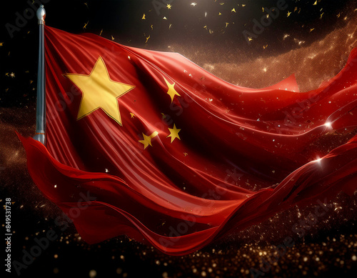 bandera del país asiático de China