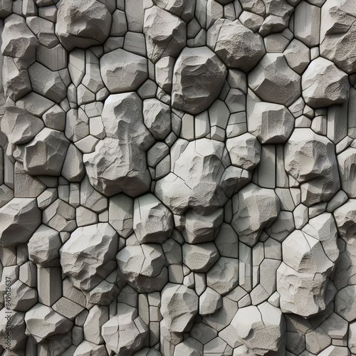 Textura de concreto y rocas, pared con textura de concreto