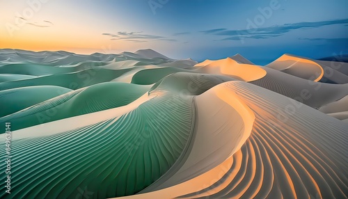 Colorful sandy landscapes