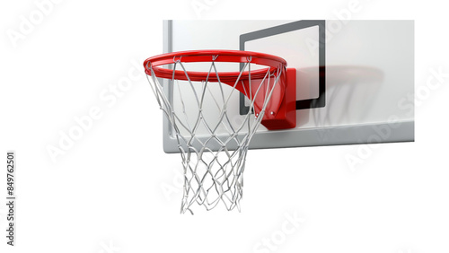 Basketball hoop isolated on a transparent background, PNG, Ai