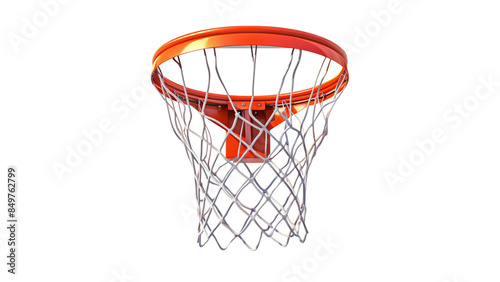 Basketball hoop isolated on a transparent background, PNG, Ai