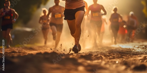 Athletes running cross country outdoors captured in motion. Concept Outdoor Sports, Cross Country Running, Athlete Photography, Motion Capture