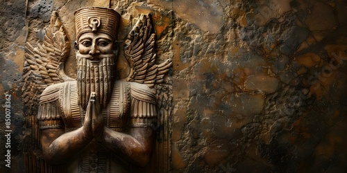 Ea, the Mesopotamian God of Magic and Wisdom. Concept Mesopotamian Mythology, Ea God, Magic and Wisdom, Ancient Deities, Babylonian Religion