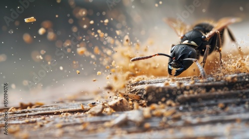 Carpenter ants are wood-destroying insects that can cause significant damage to your home