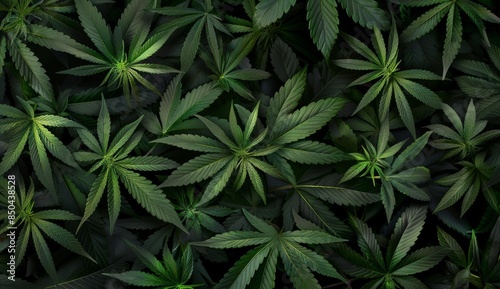 Leaves of Cannabis Sativa turn dark - Marijuana Is Legal For Medical Use